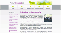 Desktop Screenshot of aktivniseniori.cz