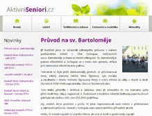 Tablet Screenshot of aktivniseniori.cz